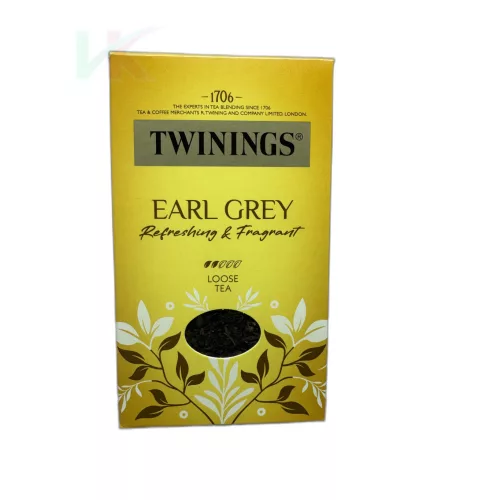 Twinings Earl Grey bergamott ízű szálas fekete tea – 100 g