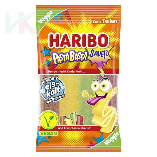 Haribo Pasta Basta Sauer vegán savanyú gumicukor 160 g