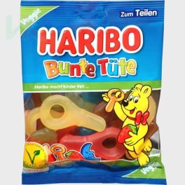   Haribo Bunte Tüte vegetáriánus gyümölcsízű gumicukor 175 g