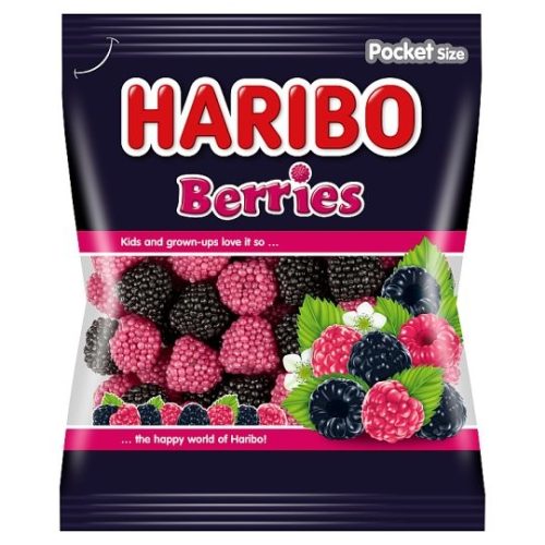 Haribo Szeder, málna ,Berries 100g
