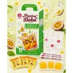 Bubble Maracujás zöld tea mangó ízű popping bobával DIY Kit 240 g – 3 adag