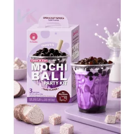   Bubble Open & Eat taro ízű tapiokagyöngy Party Kit 195 g – 3 adag