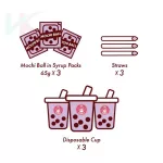 Bubble Open & Eat taro ízű tapiokagyöngy Party Kit 195 g – 3 adag