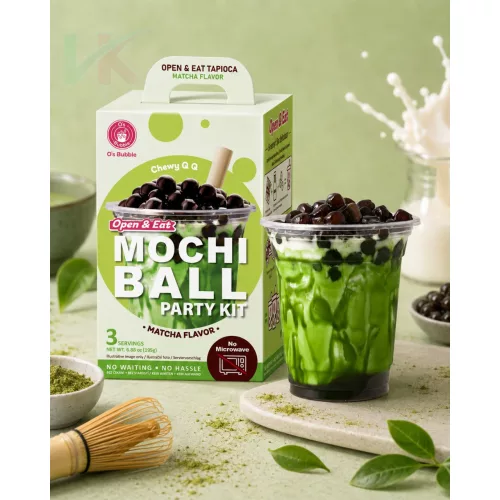 Bubble Tea matcha ízű tapiokagyöngy szett 195 g