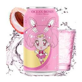   Ocean Bomb Sailor Chibi Moon Licsi Ízű Szénszavas Üdítő 330ml