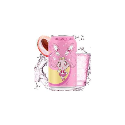 Ocean Bomb Sailor Chibi Moon Licsi Ízű Szénszavas Üdítő 330ml