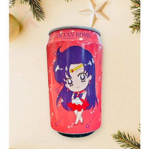 Ocean Bomb Sailor Mars Eper Ízű Szénsavas Üdítő 330ml