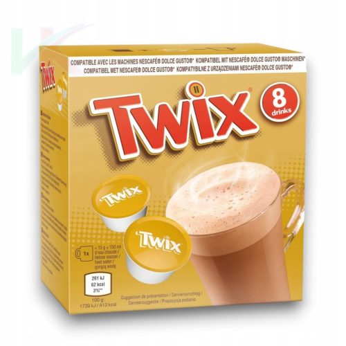 Twix forró csokoládé kapszula Dolce Gusto gépekhez 8x15 g