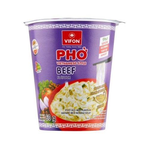 Vifon Pho Bo marhahús ízesítésű instant tésztás leves pohárban 60g