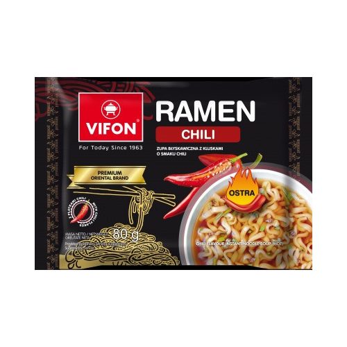 Vifon Ramen  instant búzatésztás leves chilivel (csípős) 80g