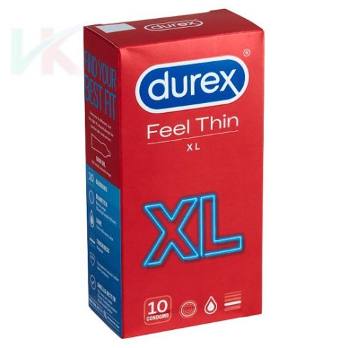 Durex Óvszer Feel Thin XL 10 db