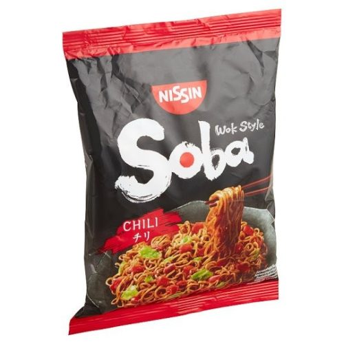 Nissin Soba chilis ízesítésű sült tészta búzalisztből 111 g