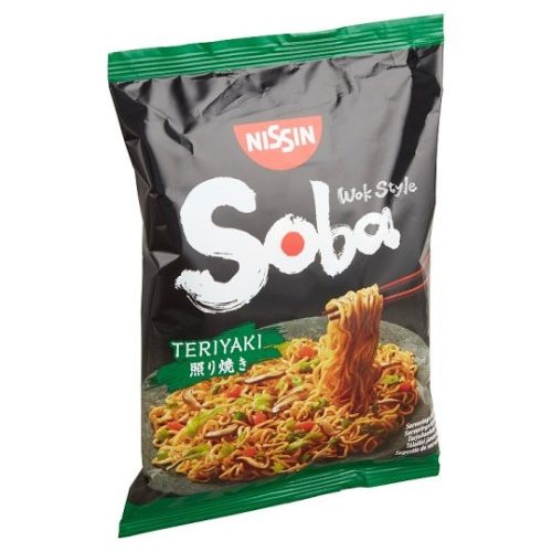 Nissin Soba teriyaki ízesítésű sült tészta búzalisztből 110 g