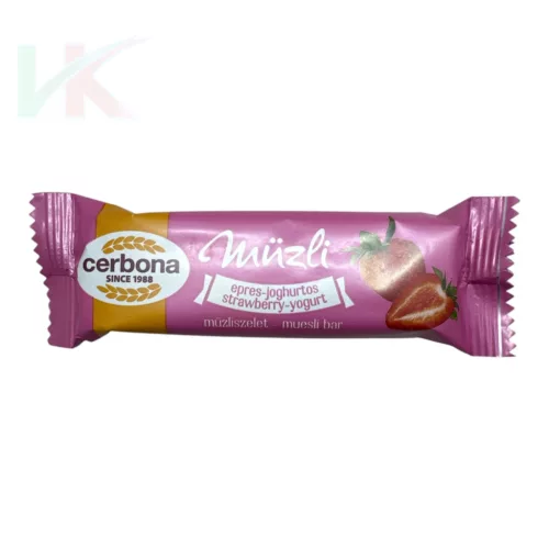 Cerbona MüZli Epres-joghurtos müzliszelet – 20 g