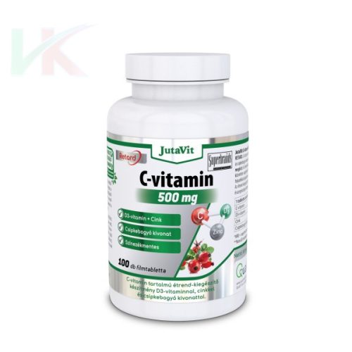 JutaVit C-vitamin 500 mg+D3 retard 100db