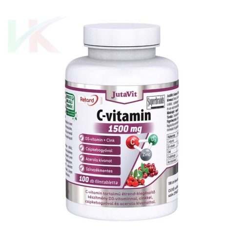 JutaVit C-Vitamin 1500mg+csipkebogyó 100db