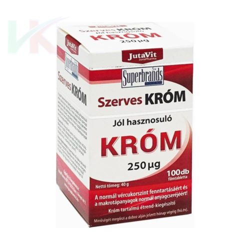 JutaVit Szerves Króm 250 mcg 100 db