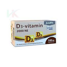 JutaVit D3-vitamin 2000NE lágy kapszula 100db