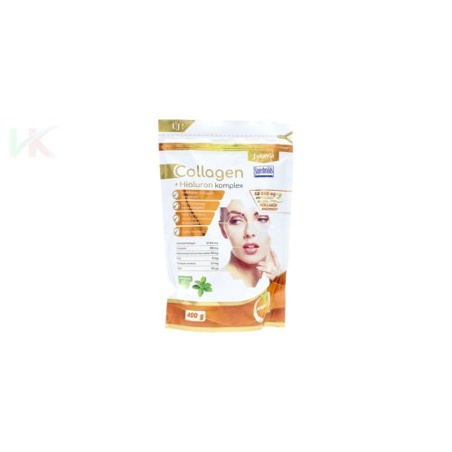JutaVit Kollagén + Hialuronsav komplex ananász ízű kollagén por 400 g