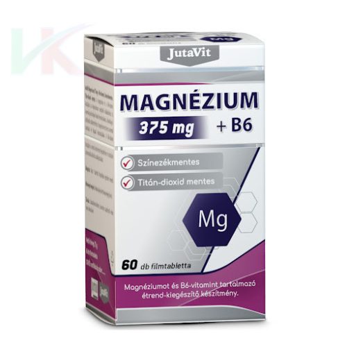 JutaVit Magnézium 375 mg+B6 tabletta 60db