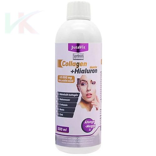 JutaVit Collagen + Hialuron Matrix ital áfonya-meggy ízű 500 ml