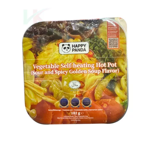 Happy Panda önmelegítő zöldséges hot pot savanyú-csípős arany leves alappal 182 g