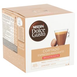   Nescafé Dolce Gusto Cortado Espresso Macchiato teljes tejpor koffeinmentes kávéval 16 db 99,2 g