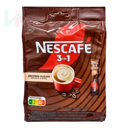   NESCAFÉ 3in1 Brown Sugar instant kávéital 10×16,5 g – 165 g