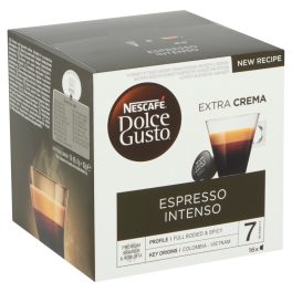   Nescafé Dolce Gusto Espresso Intenso Extra Crema őrölt pörkölt kávé 16 db 112 g