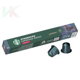  Starbucks by Nespresso Espresso Roast koffeinmentes őrölt pörkölt kávé 10 kapszula 57 g