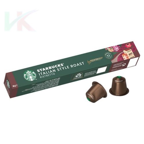 Starbucks by Nespresso Italian Style Roast őrölt pörkölt kávé 10 kapszula 56 g