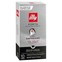   Illy Espresso Forte őrölt-pörkölt kávé kapszulában 10 db 57 g