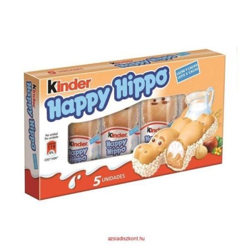 Kinder Happy Hippo Mogyorós T5*10 103,5 g