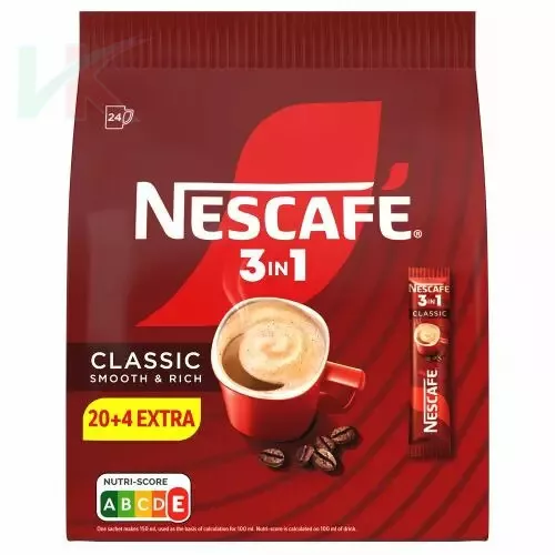NESCAFÉ 3in1 Classic instant kávéital 24×16,5 g – 396 g