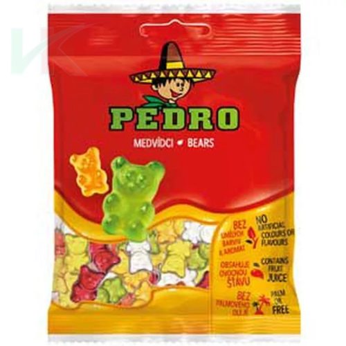 Pedro gumicukor Bear gyümölcsös maci 80g