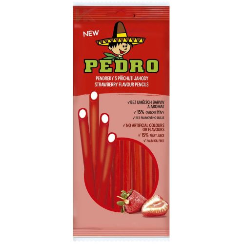 Pedro gumicukor stawberry pencils 80g