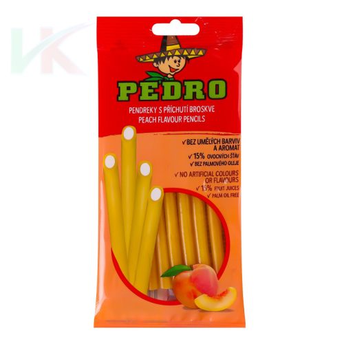 Pedro gumicukor peach pencils 80g