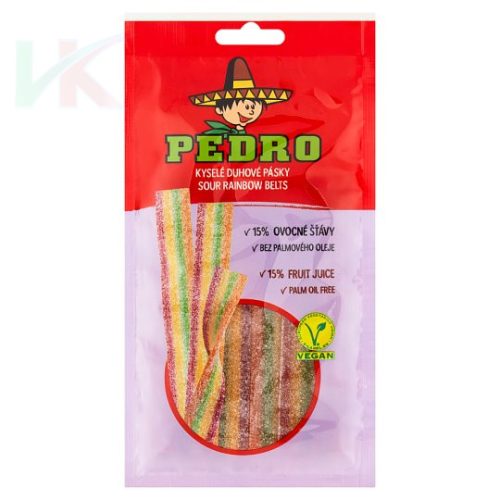 Pedro gumicukor rainbow belts 80g