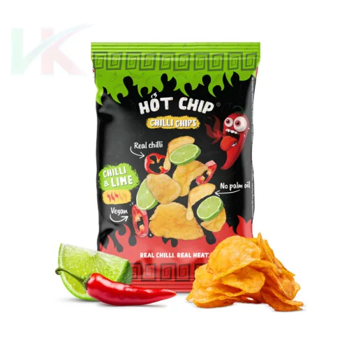 HOT CHIP Chili és lime ízű chips 80g