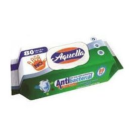 Antibakteriális törlőkendő - Aquella - 80 lapos