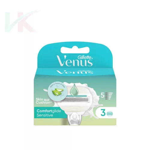 Gillette Venus Comfortglide Sensitive Aloe Vera női borotvabetét 3 db