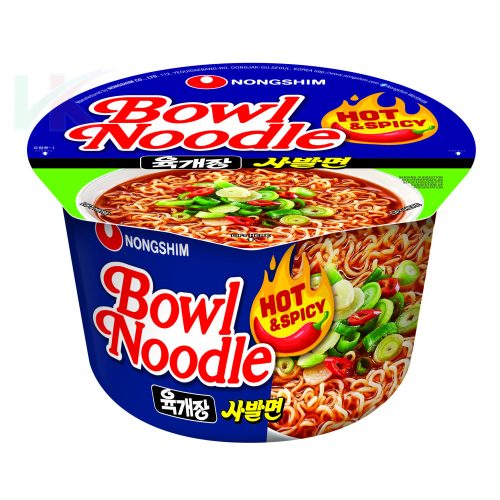 Nongshim bowl csípős zöldséges tészta 100g