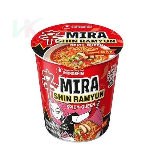 Nongshim MIRA Shin Ramyun Spicy Queen – Csípős, fűszeres instant tésztaleves 68 g