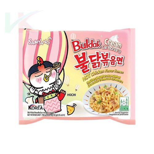 Samyang Buldak Krémes Carbonara ramen tészta 140g.
