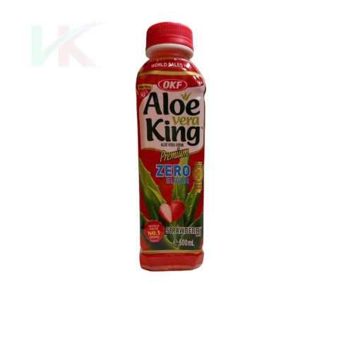 OKF Aloe Vera ital premium Eper ízű zéro 500ml