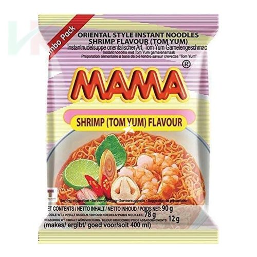 Mama Shrimp Tom Yum garnélarák instant tészta 90g