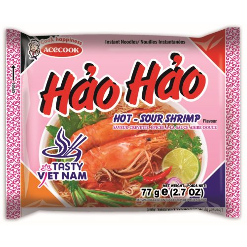 Acecook Hao Hao instans tészta csípős rák ízű 77g 
