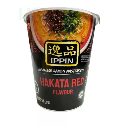 Instant Hakata Red ramen poharas tészta (Ippin) 73 g