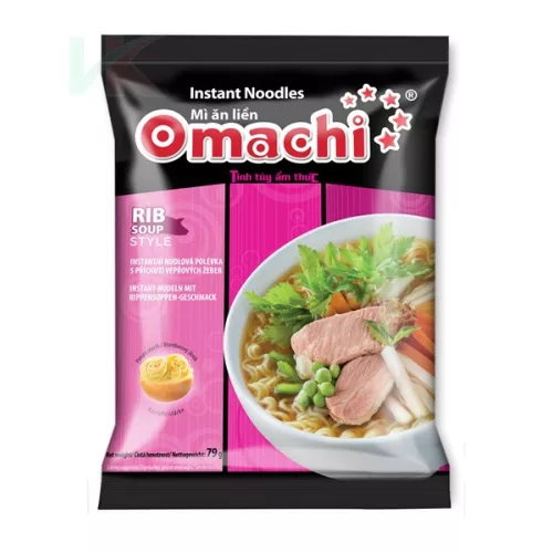 Omachi Sertésborda Ízű Instant Tészta Burgonyakeményítővel 79g