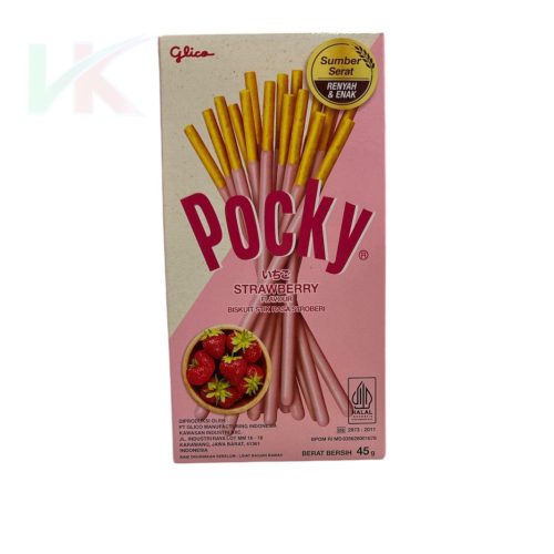 Pocky kekszrúd eper ízben, 45g